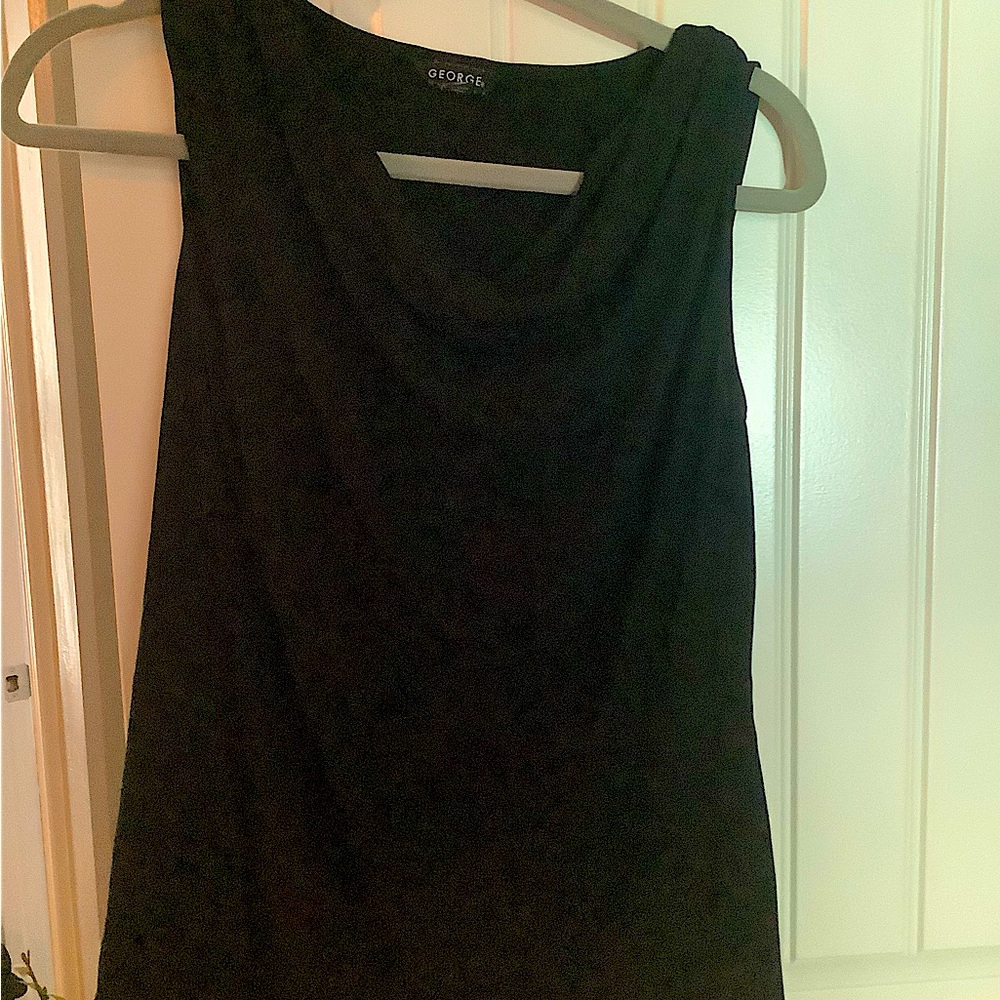 George Black Sleeveless M dress shirt